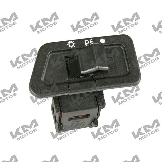 Botón interruptor de luces original Italika para sistemas eléctricos de motos GS150 y GTS175, modelo DS150.
