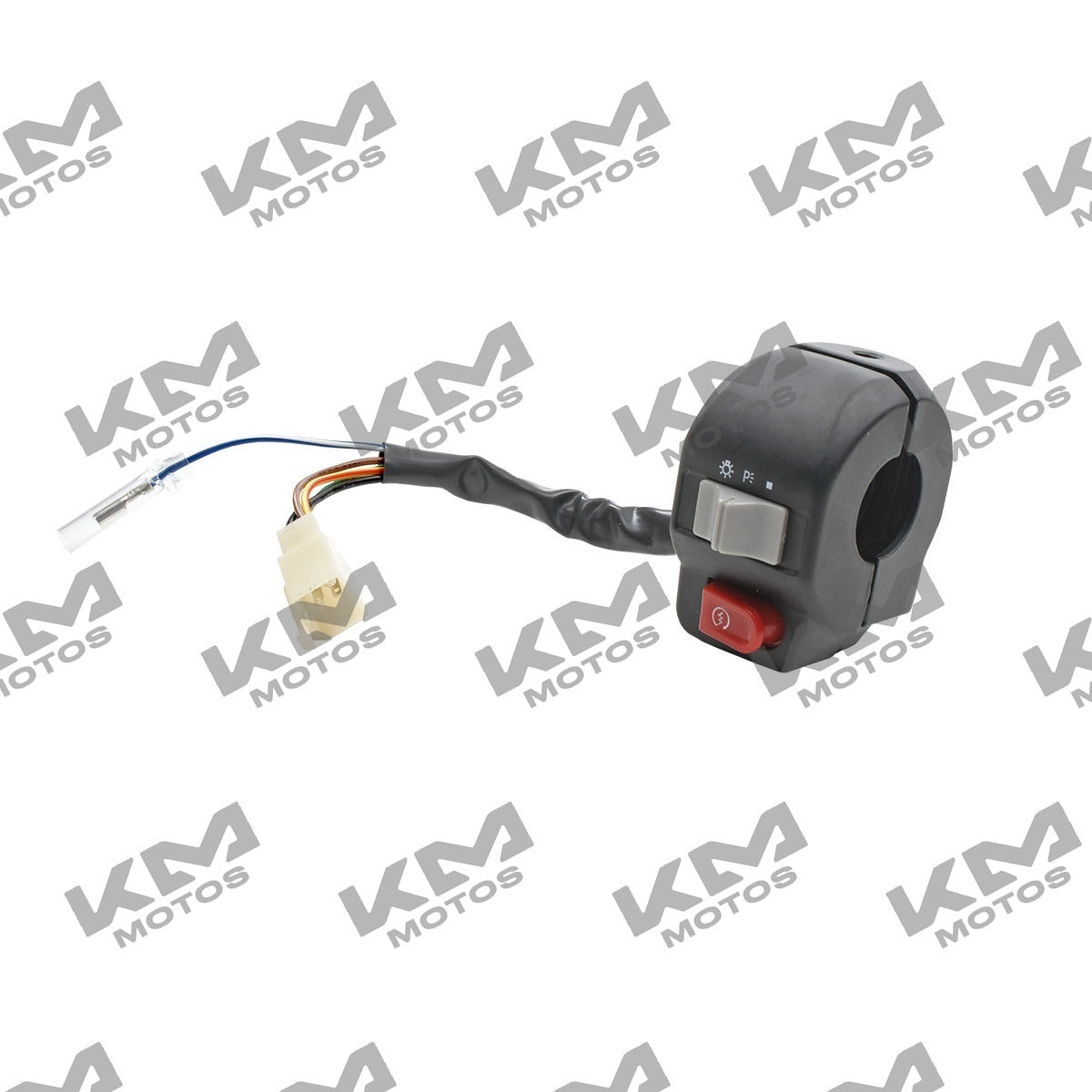 Conjunto de mando derecho para sistema eléctrico ITALIKA WS175/WS150, original modelo F04040052, con componentes visibles.
