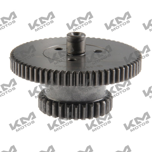 Engranaje grande de arranque para sistema de motor Italika VORT-X 300, modelo E12020094, componente original de la marca Italika.