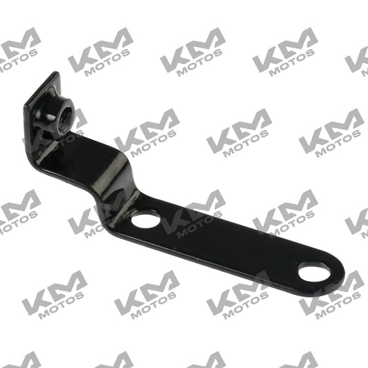 Soporte inferior de amortiguador Zdm200 para sistema de chasis Italika, pieza original F01030135, en imagen.