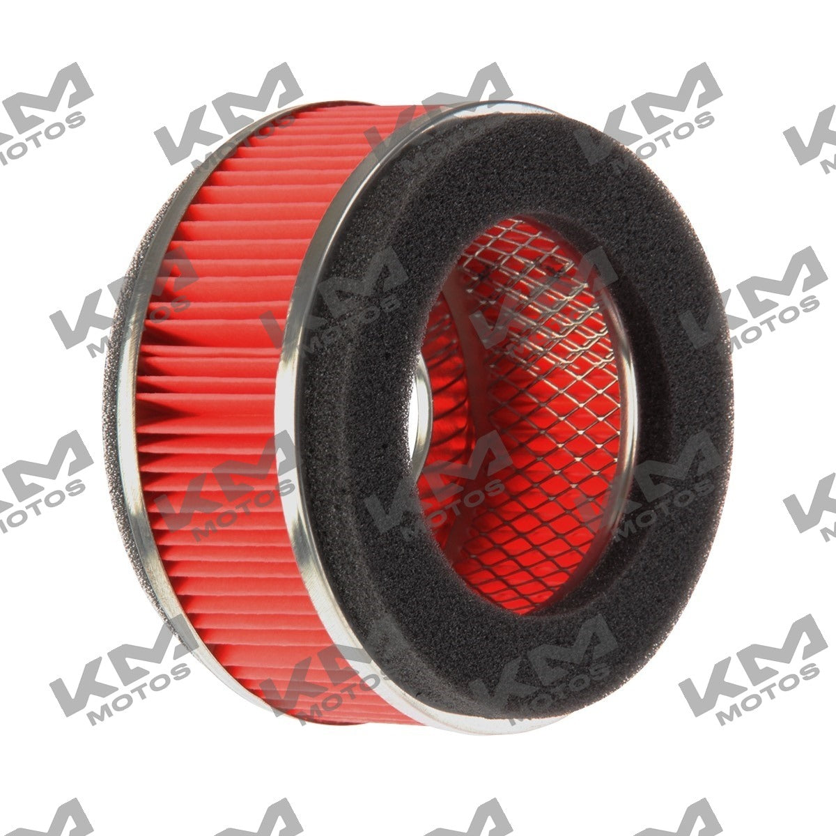 Filtro de aire original Italika para GS150, XS150 y DS150, sistema de combustión, muestra el elemento filtrante en su caja.
