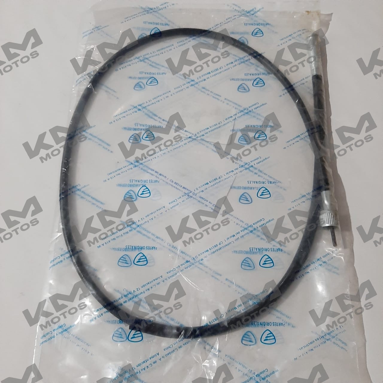 Cable de velocímetro KM Motos LED para DS150, GS150, XS150 en color negro, compatible con modelos específicos.