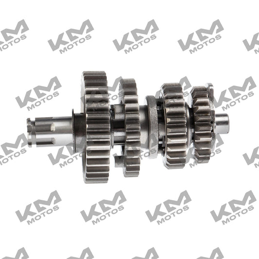 Conjunto eje secundario de transmisión Italika FT115 VORTX, sistema de motor original para motocicleta Italika.