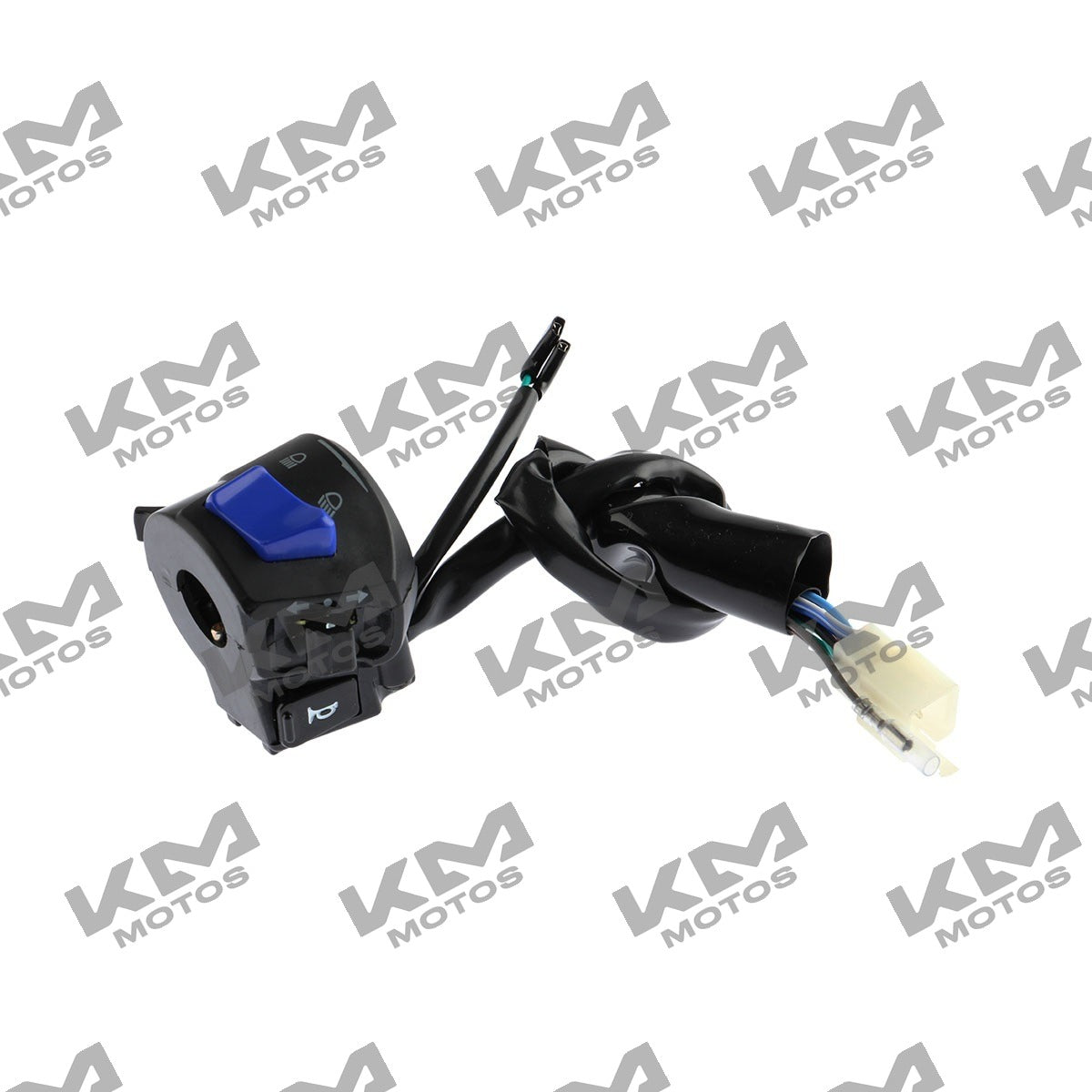 Conjunto de mando izquierdo para sistema eléctrico Italika FT150GTSROJA, pieza original F04040239, con botones y cables visibles