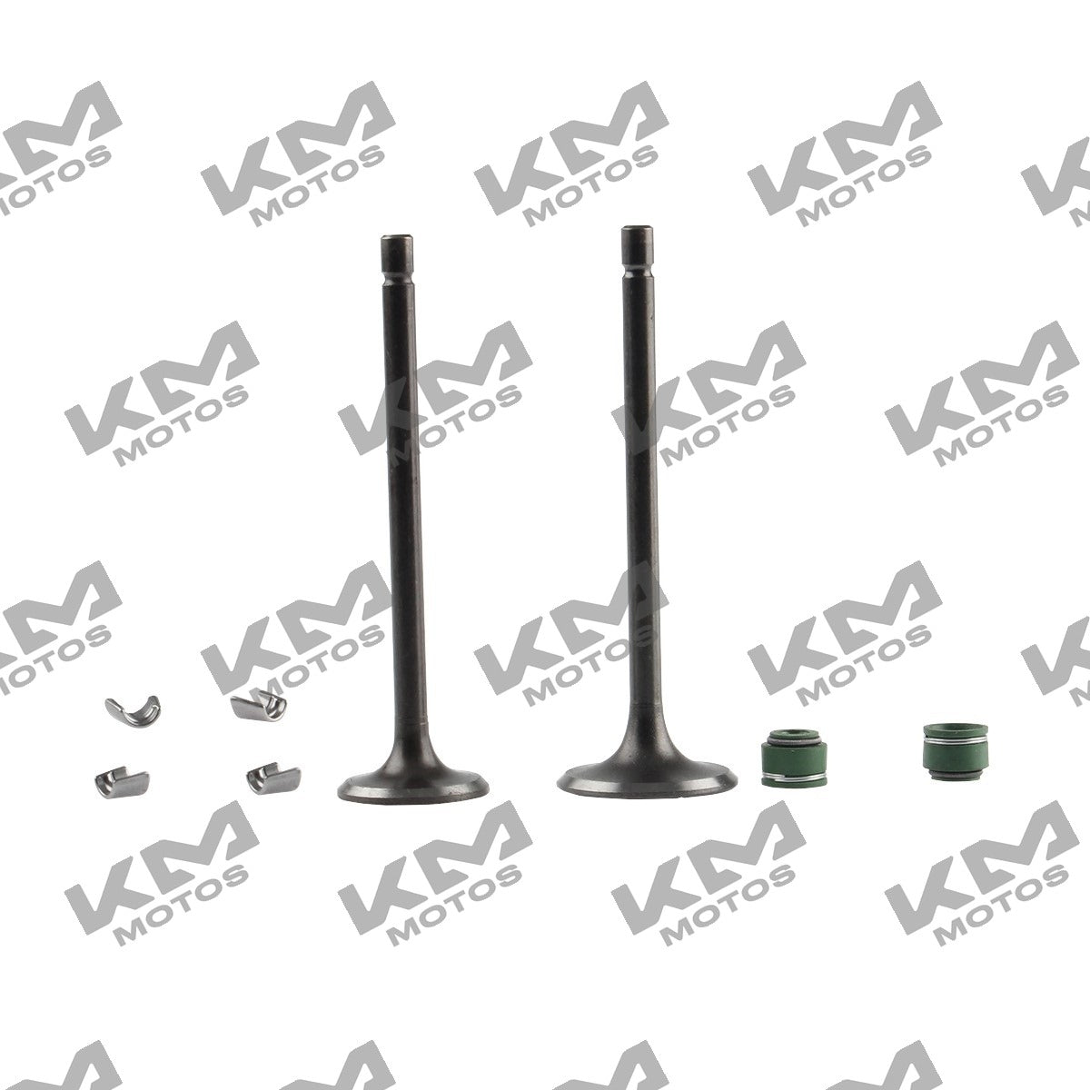 Válvulas de admisión y escape ORIGINAL para CG150, DM150, RT180, FT150 y KB150, de 5 mm, en imagen.