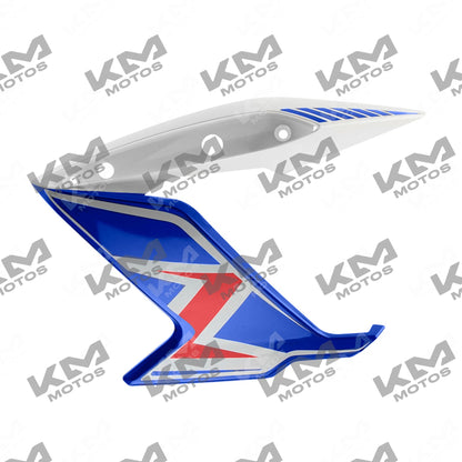 Protector de tanque original azul y blanco para tanque izquierdo, resistente y duradero, modelo 180Z.