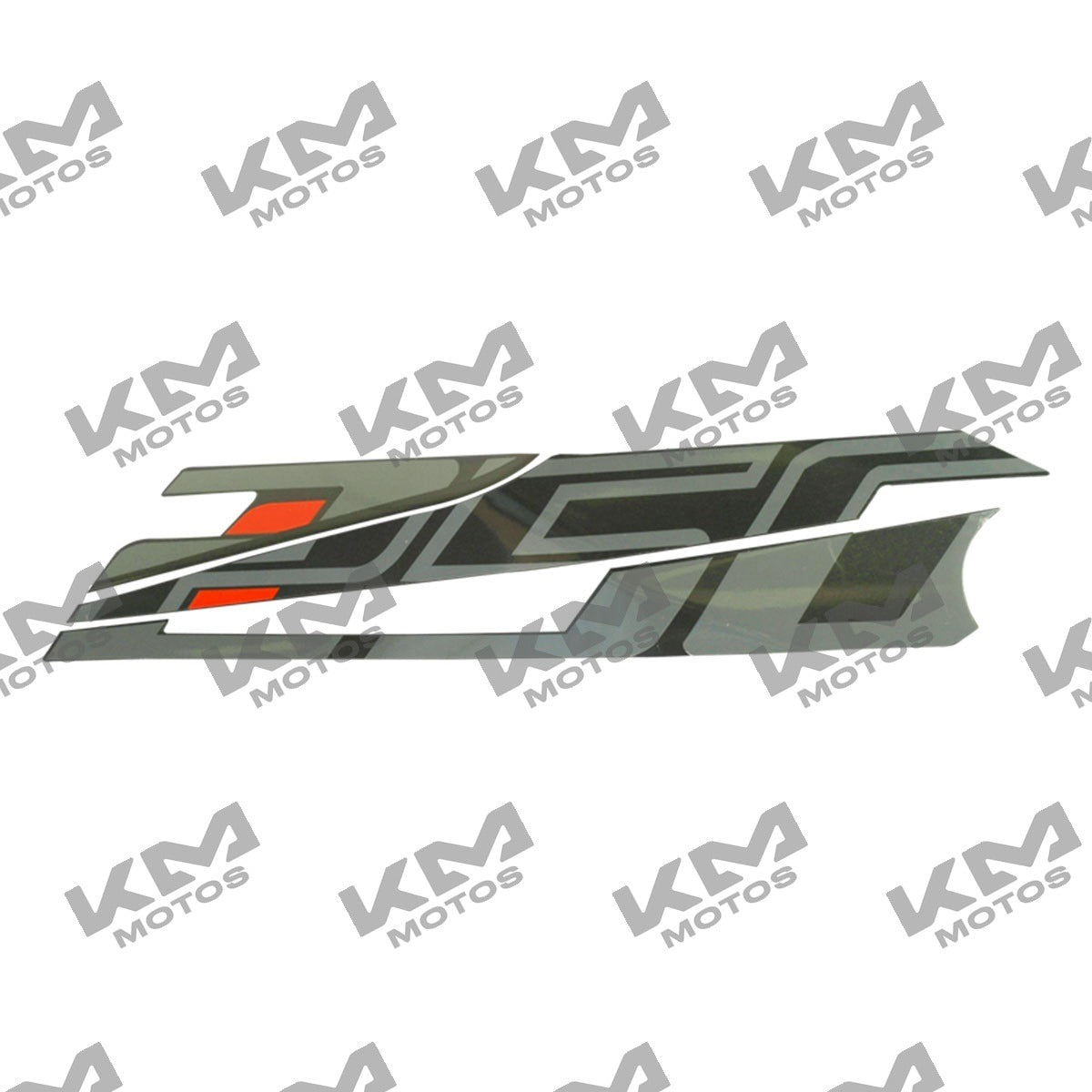Etiqueta cubierta de tanque para deca izquierda de 250z Italika, accesorio original modelo F13020472 en color negro
