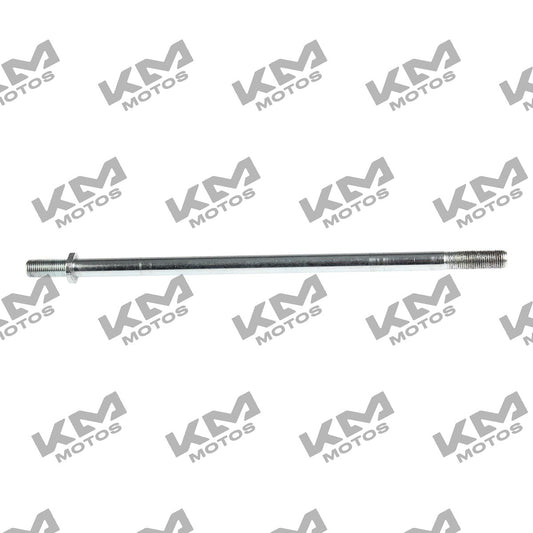 Eje de horquilla trasera M12x270 para motocicleta Italika FT200 Fiera 150, sistema de suspensión, pieza original.