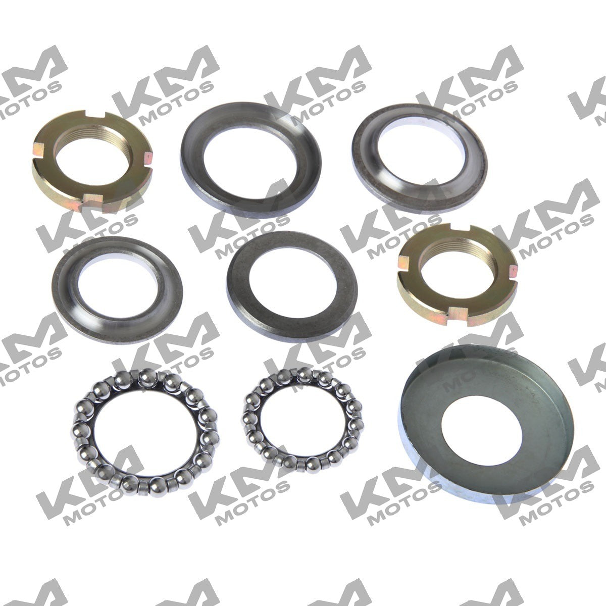 Baleros de dirección para sistema de suspensión Italika WS175/WS150, imagen del componente original F01040059.