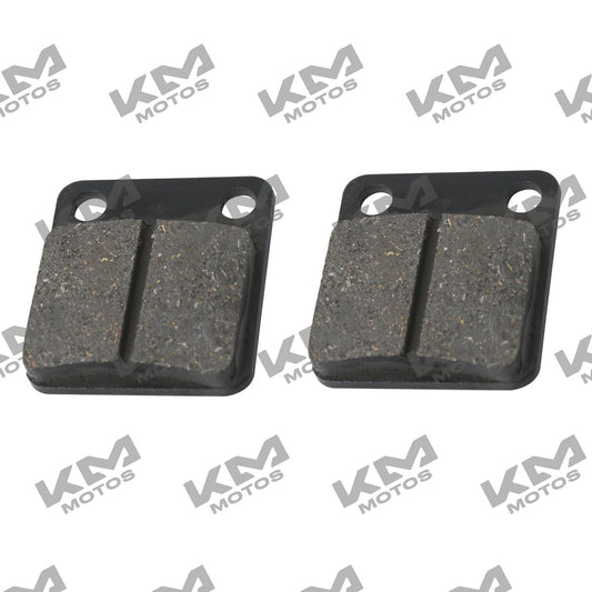 Pastillas de freno delanteras Italika DS150/FT150, sistema de frenos, componentes originales, en color negro.