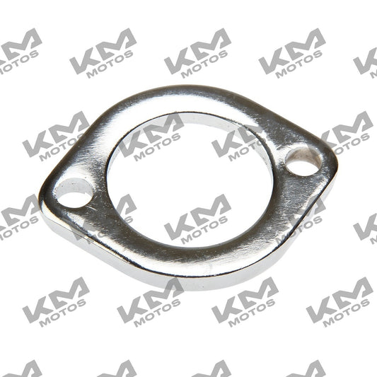 Sistema de accesorio de escape FT150S para Italika, imagen que muestra su estructura y acabado en color negro.