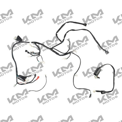 Arnés eléctrico principal ATV200 naranja de Italika, sistema eléctrico original para motos ATV.