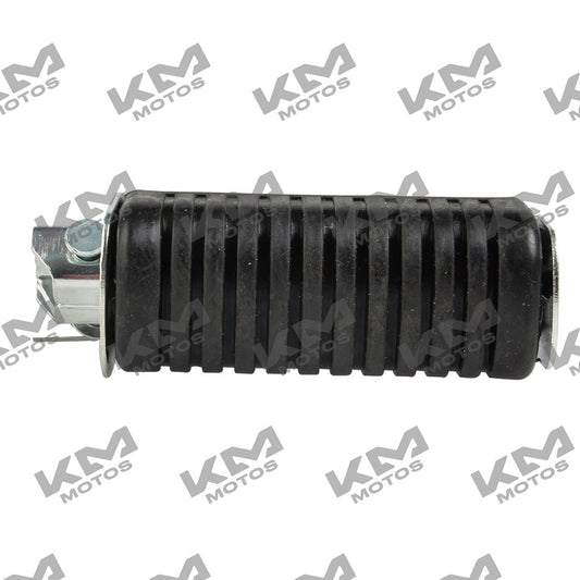 Estribo trasero derecho de chasis en color grafito para motocicleta Italika FT150 y FT150GT, modelo FORZA 150.