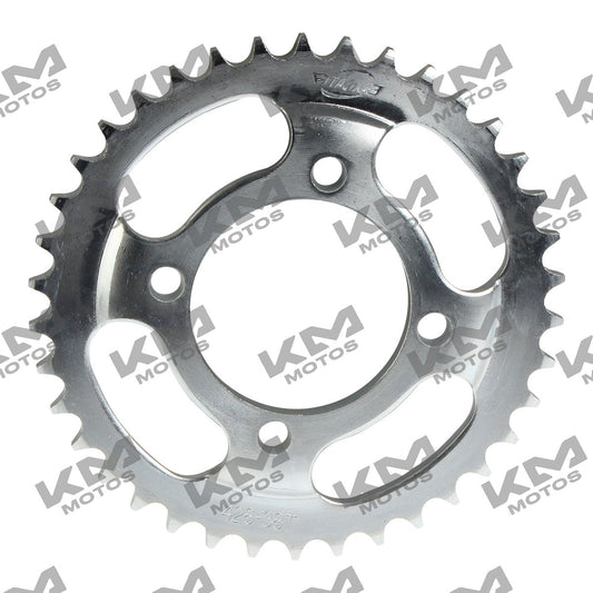 Sistema de tracción Italika FT125 Sport XFT125 FT125TS en color negro, parte del sistema de tracción de motocicleta Italika.