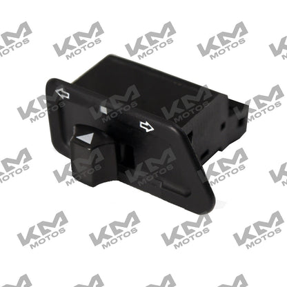 Interruptor de vías original en negro para motos DS150, GS150, GTS175, XS150 con iluminación LED, en estado nuevo.