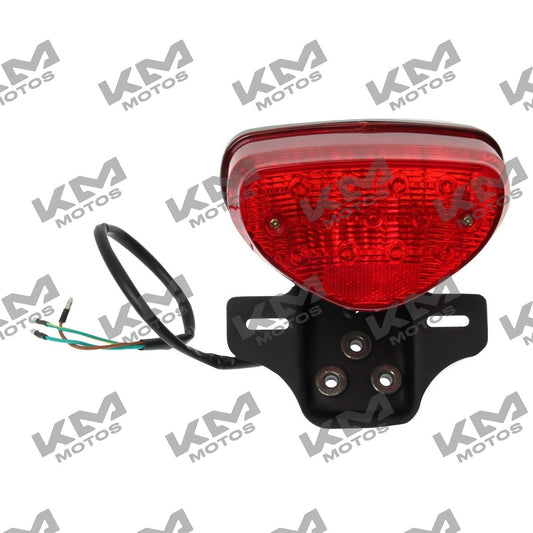Conjunto de stop de calavera para motocicleta Italika FT125 XFT125 FT125TS, sistema eléctrico original, con luz de freno y calavera.