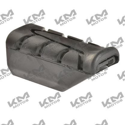 Hule de estribo trasero para moto 125Z, marca ORIGINAL, muestra el hule negro con textura y forma para montaje.