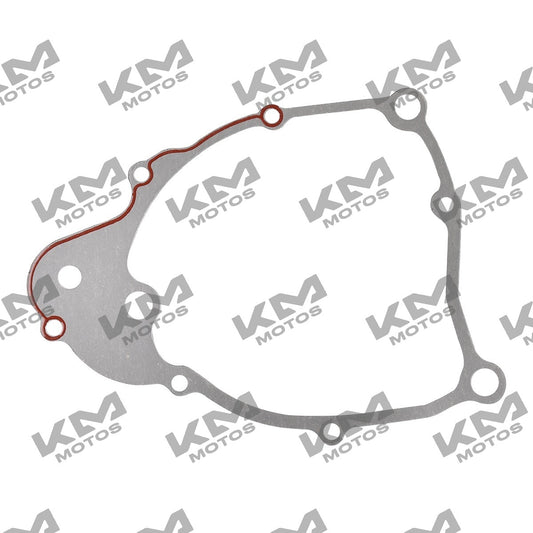 Cubierta izquierda del sistema de motor para ATV250 Italika con reversa, pieza original E07020098, en color negro.