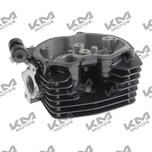 Cabeza de cilindro negra para motor Italika 125Z, pieza original para sistema de motor, vista frontal en la imagen