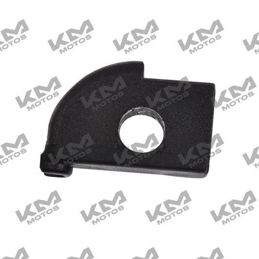 Seguro de chicote acelerador para Italika DM-200 ZDM200, pieza original F04040135, en color negro y con conexiones visibles