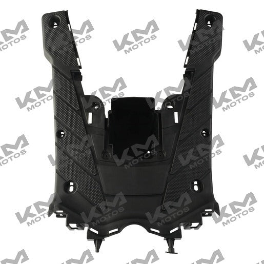 Sistema de chasis para moto Italika WS175 WS150 NF, piso plataforma posapies, pieza original F12020010, en color negro.