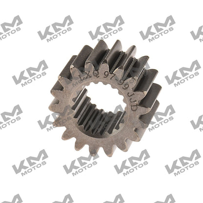 Engranaje primario ORIGINAL para motos FT125, FT150, XFT125, FT150 GT en color grafito, compatible con modelos deportivos y clásicos.