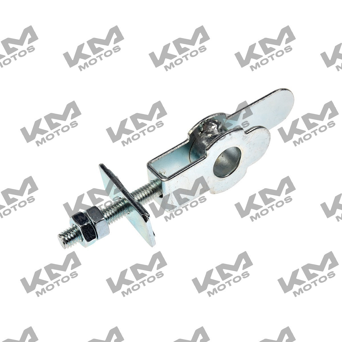 Ajustador de cadena de tracción original Italika para motos 125Z y 125FL, componente del sistema de tracción, en color metálico.