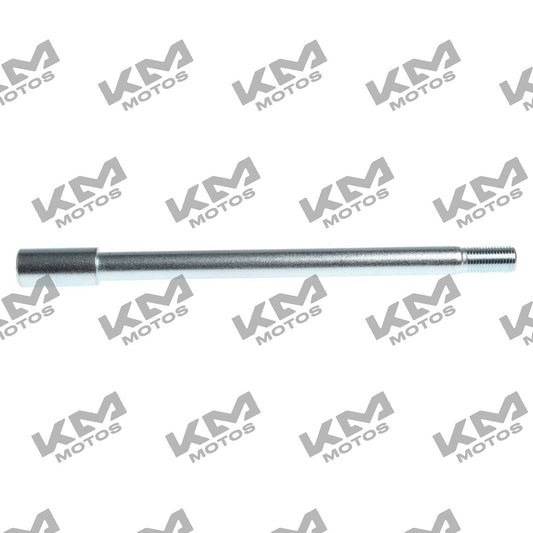 Eje de rueda delantera M14x210 para Italika 250z, componente del sistema de ruedas, imagen mostrando el eje en color metálico