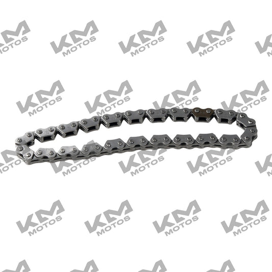 Cadena impulsora para bomba de aceite Italika DS150 GS150 XS150, sistema de motor original, pieza de repuesto confiable.