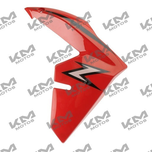 Cubierta de tanque rojo para Italika 125Z, sistema de chasis original F13012743, visible en imagen.