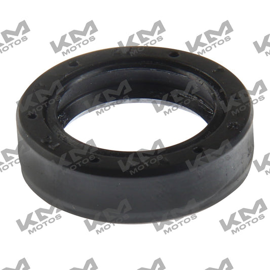 Sello de aceite original Italika para ATV 180 y 200, sistema de motor, tamaño 17x25x7, en color metálico.