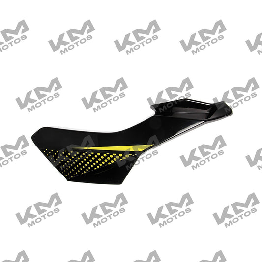 Cubierta de faro izquierdo gris y amarillo para Fiera 200 Italika, sistema de chasis original ITALIKA.