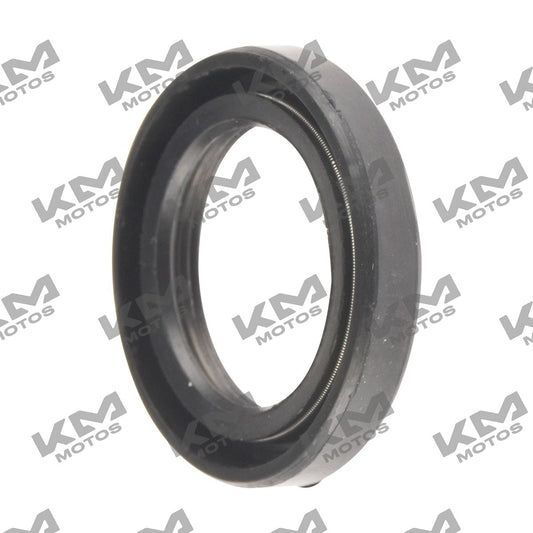 Sello de aceite original Italika para motores DM150, DM200 y VORT-X 300R, tamaño 28x42x7, en color negro.