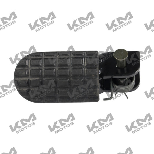 Sistema de chasis para motocicleta Italika Conjunto Posapie Del Izq ZDM200, pieza original F11010181.