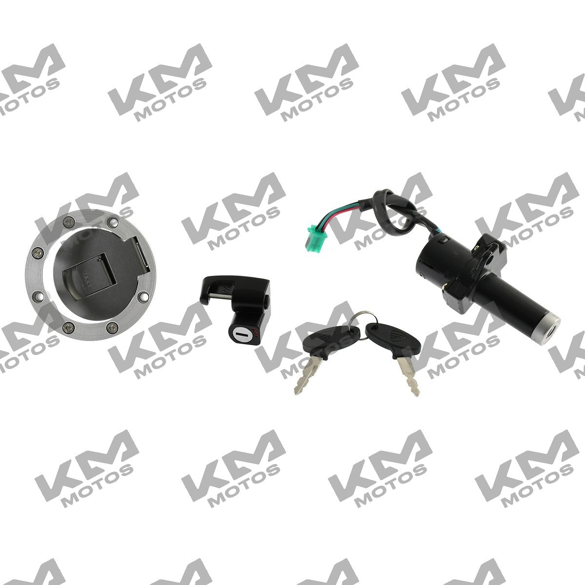 Juego de Llavines Kit Cerraduras Italika DM250 (Original F04020186)