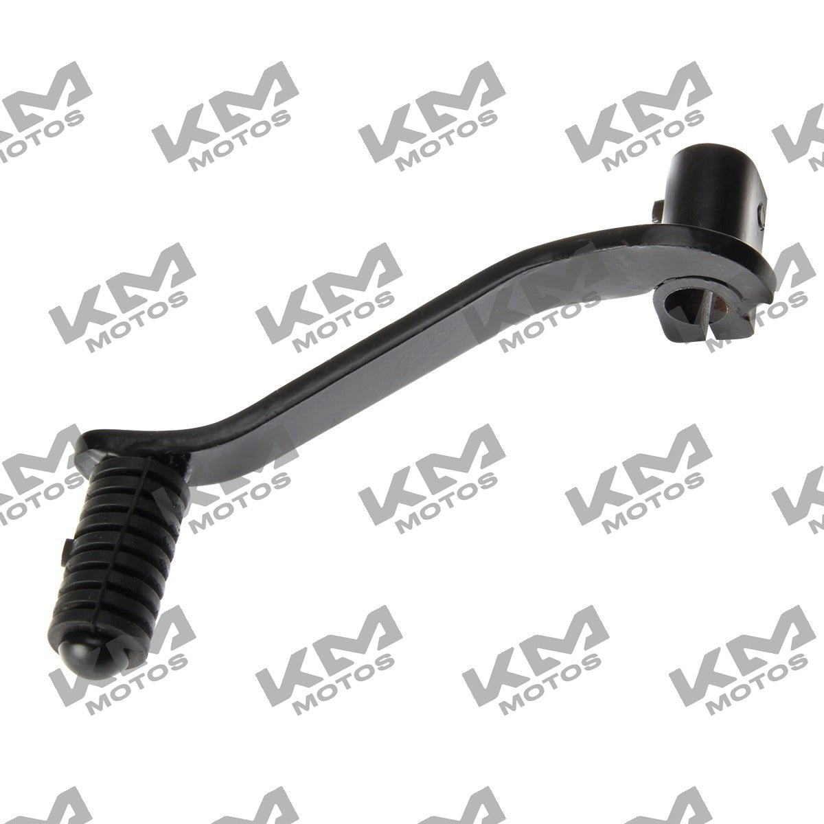 Sistema de chasis para pedal de cambios Italika 150Z/150SZ, componente original F11030201, en color negro.