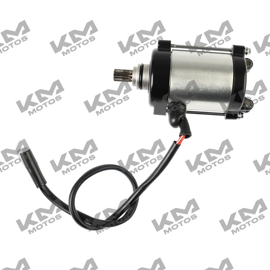 Motor de arranque original Italika DM250 DM250X, sistema de motor para motocicleta, muestra componentes y cableado.