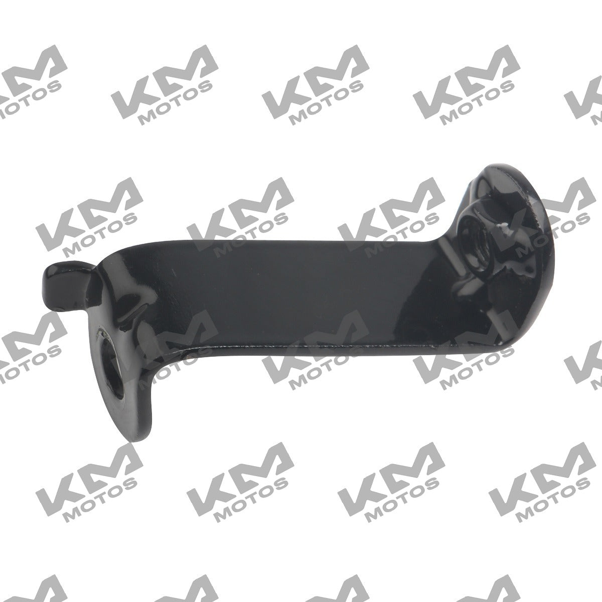 Soporte de caja de herramientas Italika DM200sport, sistema de chasis original, en color negro y resistente para motocicleta.