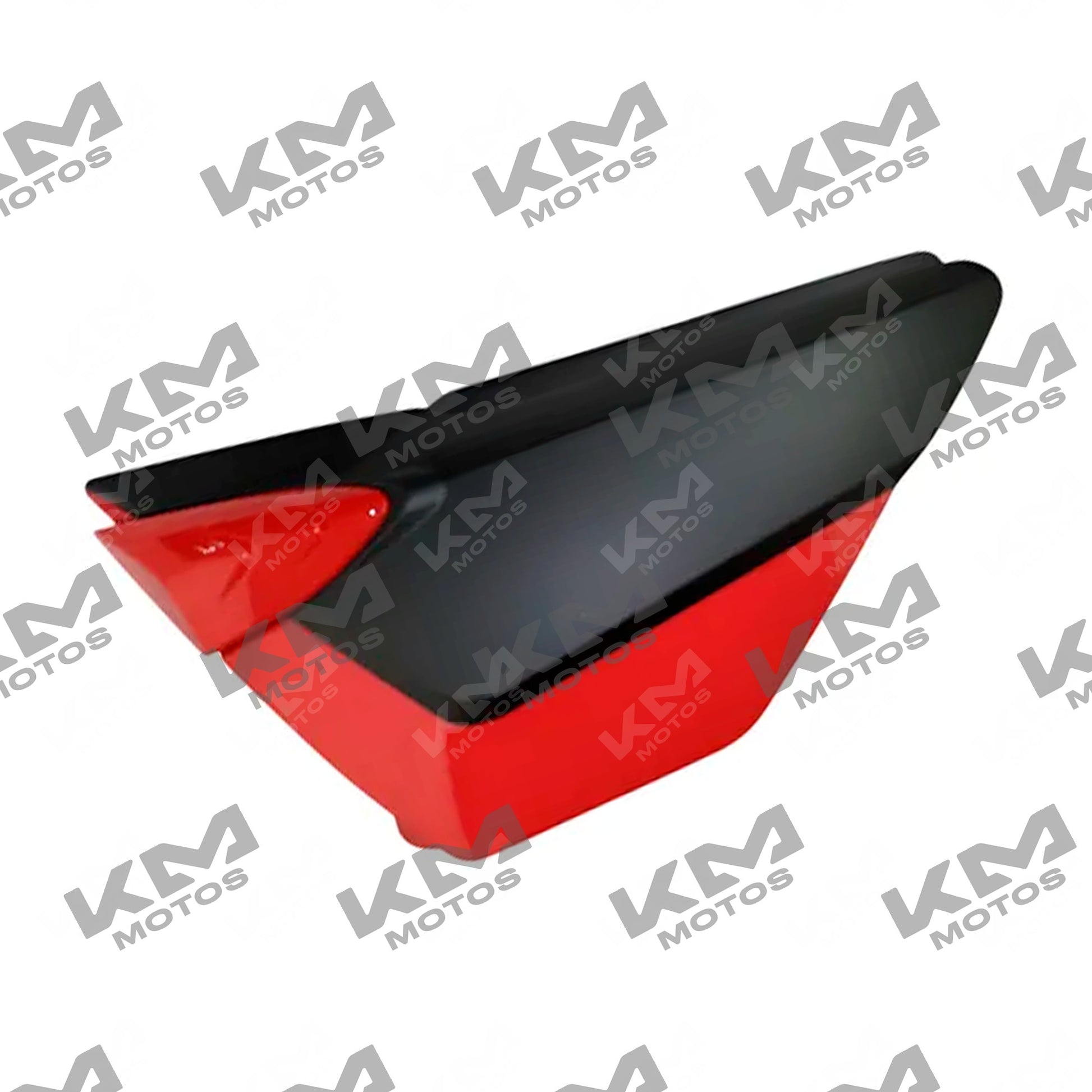 Cubierta izquierda roja y negra para moto FT125 New Sport, plásticos originales, con acabado en color rojo y negro.