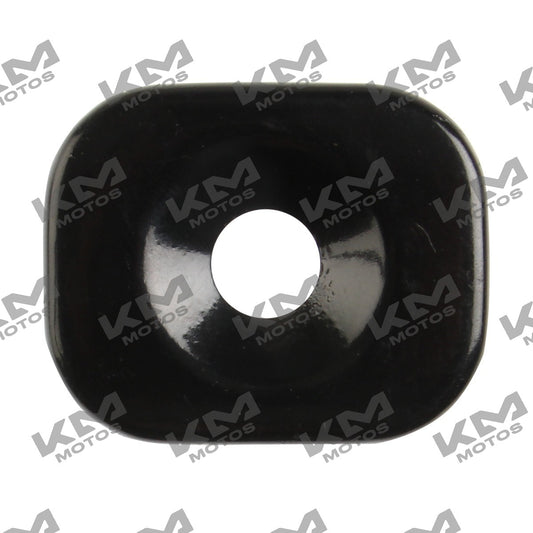 Tapa de hule para estribo delantero de motocicleta Italika FT150, FT150GT o FORZA 150, color negro y diseño resistente.