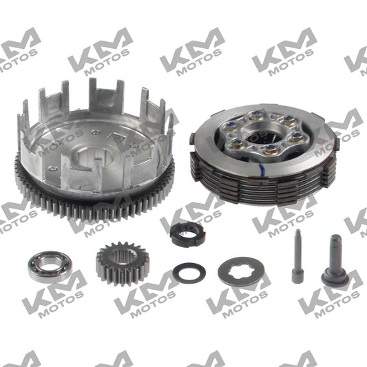 Sistema de motor Italika 250z clutch conjunto original E13020096, componente para motocicleta Italika en imagen