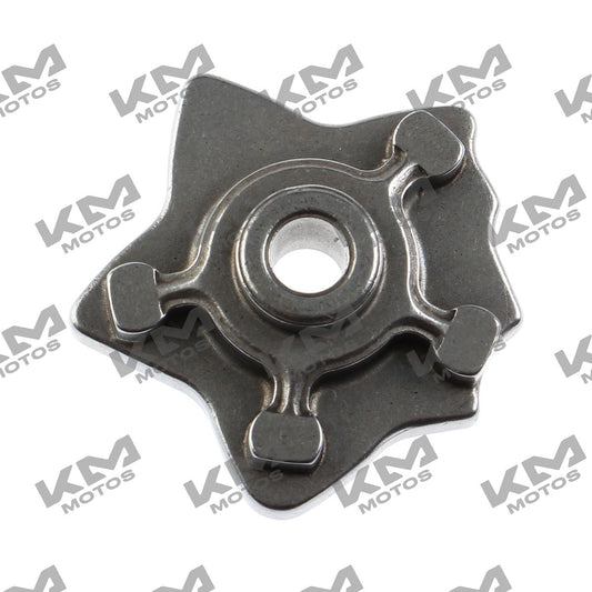 Fijador de tambor de cambios ITALIKA DM125, sistema de motor para motocicleta, imagen que muestra el componente en detalle.