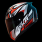 CASCO INTEGRAL DISEÑO RXR NEGRO/ROJO DOT