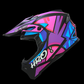 CASCO CROSS HRO NEGRO M/MORADO DRIPS MX03 S