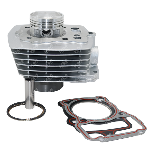 KIT DE CILINDRO CON EMPAQUES Y SELLOS HJ1257/FT125/UM125 (COLOR GRIS) - KMMOTOSHN