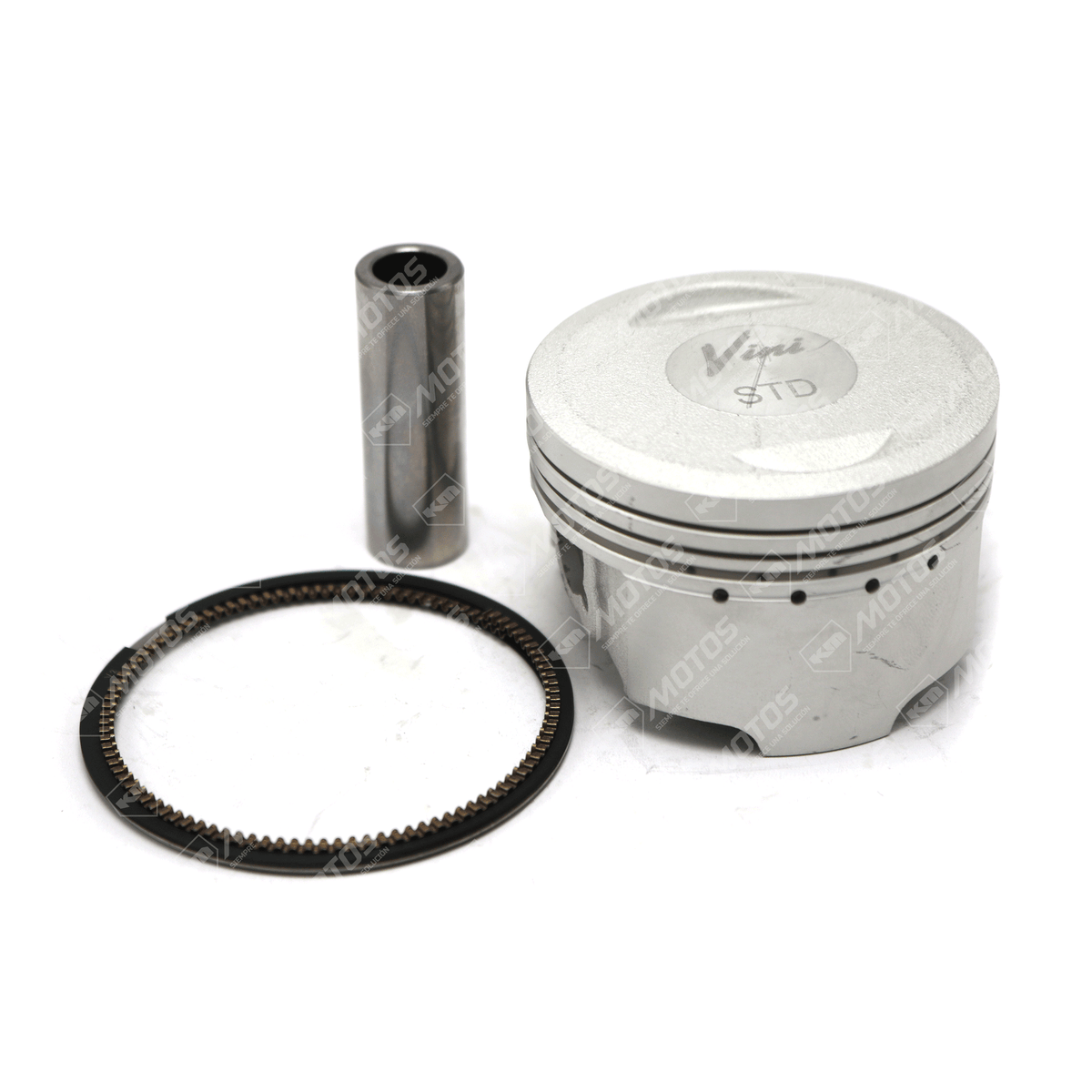 Kit de pistón VINI para TVS Apache RTR160 estándar, imagen que muestra componentes del kit de pistón.
