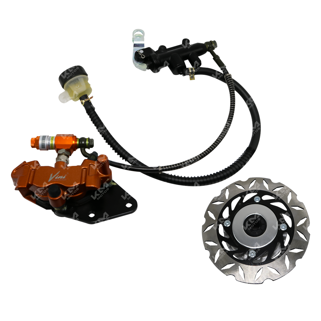 SISTEMA DE DISCO DE FRENO TRASERO 110mm (UNIVERSAL) (RACING) - KMMOTOSHN