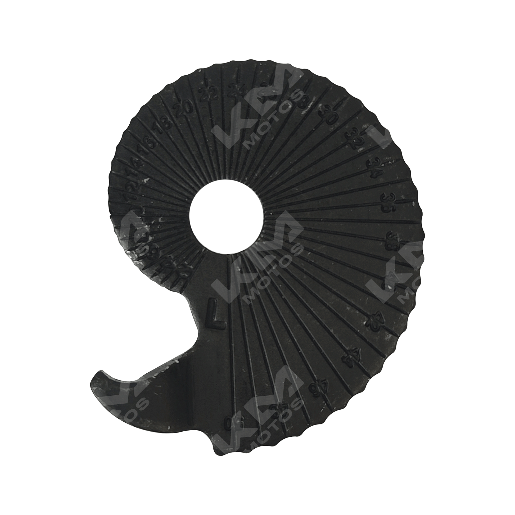 AJUSTADOR DE CADENA NS200/AS200 (MEDIA LUNA IZQ) - KMMOTOSHN