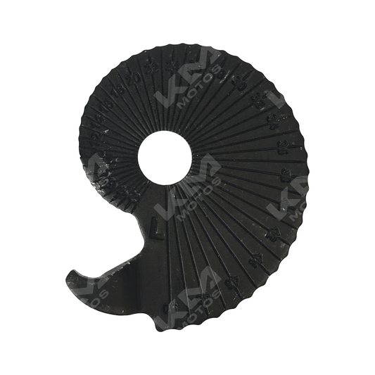 AJUSTADOR DE CADENA NS200/AS200 (MEDIA LUNA IZQ) - KMMOTOSHN