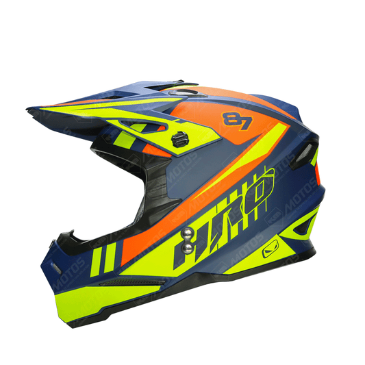 CASCO CROSS HRO AZUL M/AMARILLO PROCESS MX03 XL - KMMOTOSHN